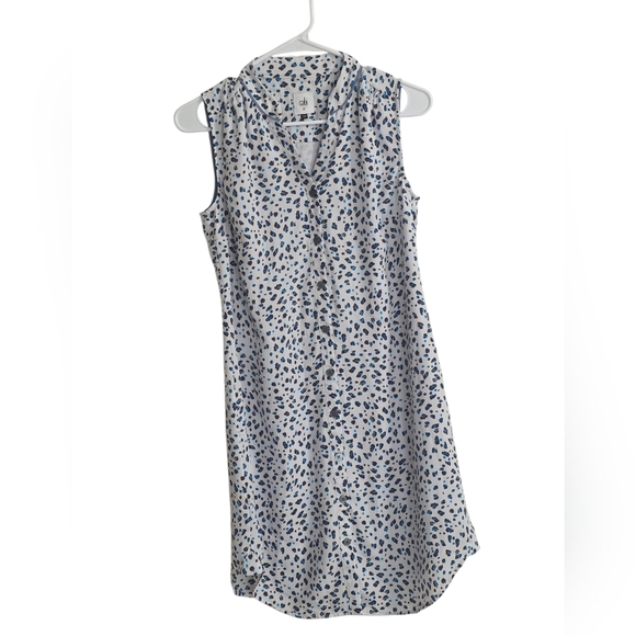 CAbi White and Black Sleeveless Dress - Picture 3 of 3